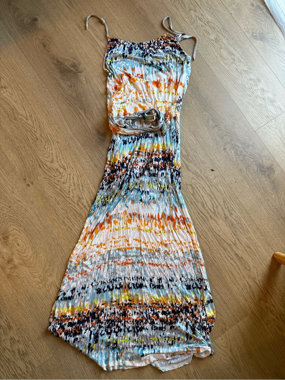 Michael Stars Collection Abstract Print Maxi Dress Size L